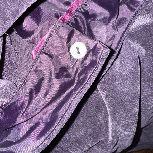 Coldwater Creek beautiful plum corduroy high rise ankle pants size 4 - Picture 7 of 9